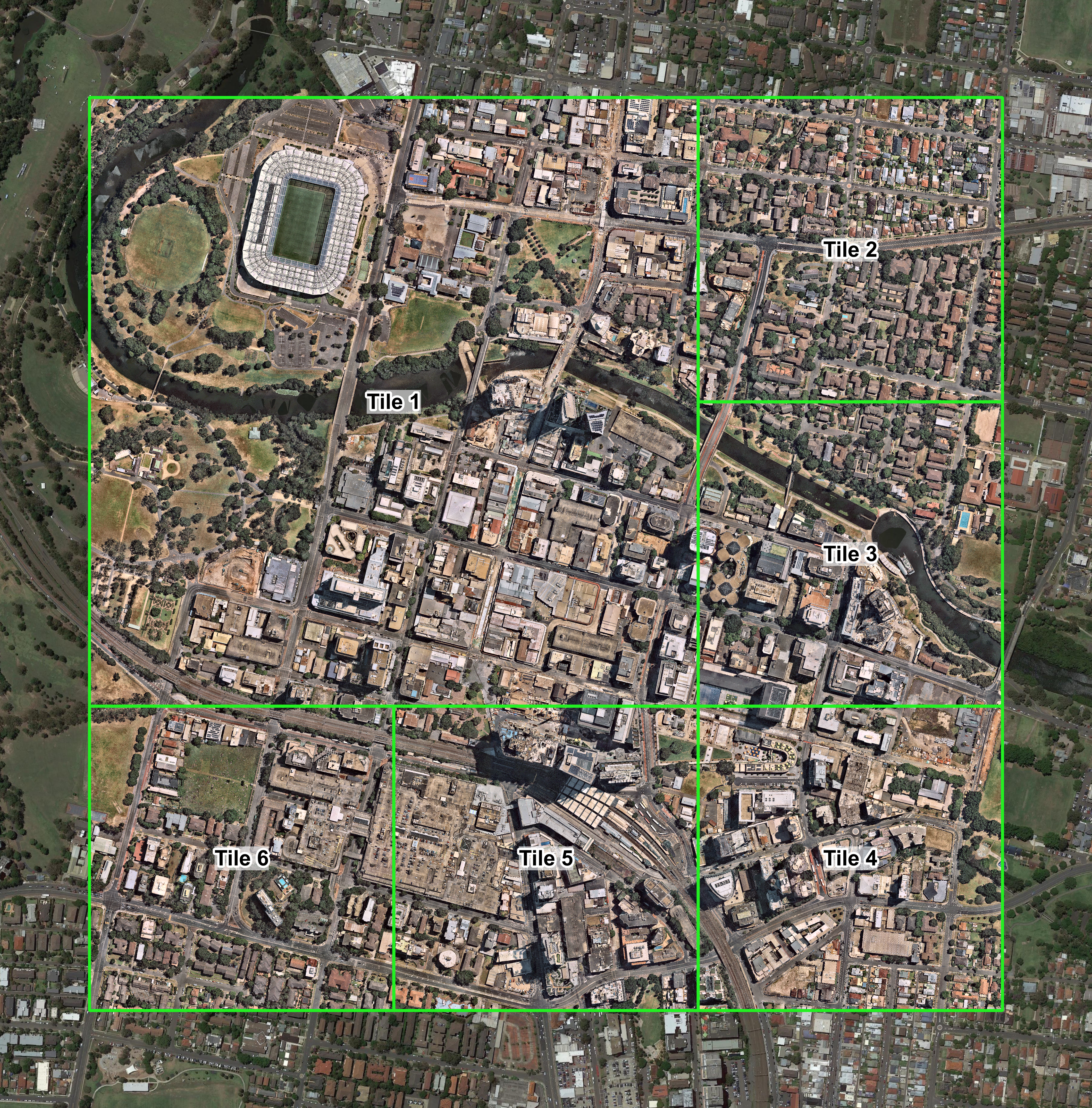 Parramatta CBD Context Map City Samples   PARRAMATTA TILES 